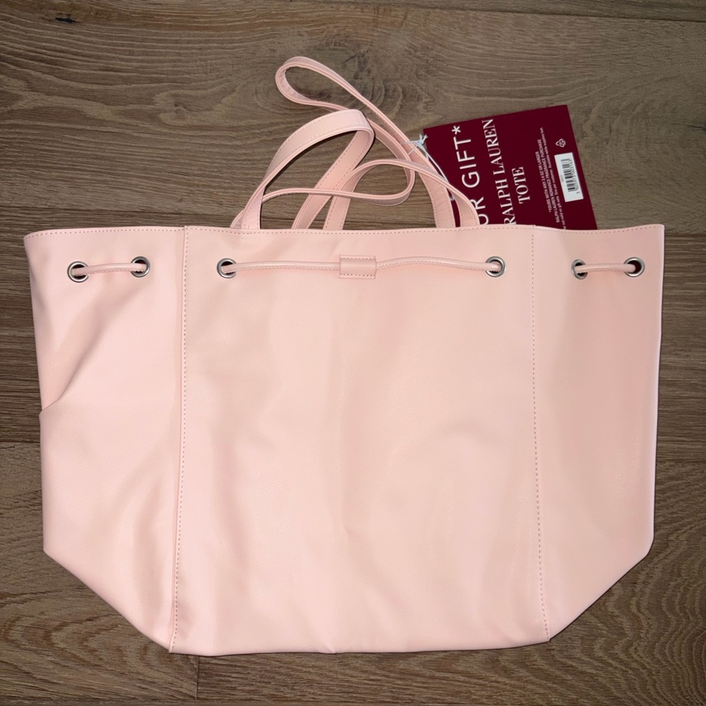 brand new ralph lauren pink bag with tags